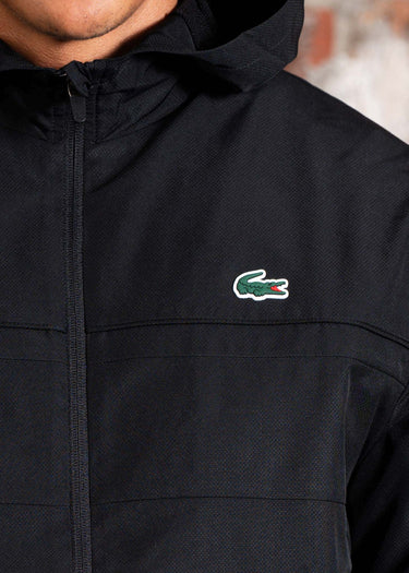 Lacoste Jassen Lacoste Jacket windrunner - black