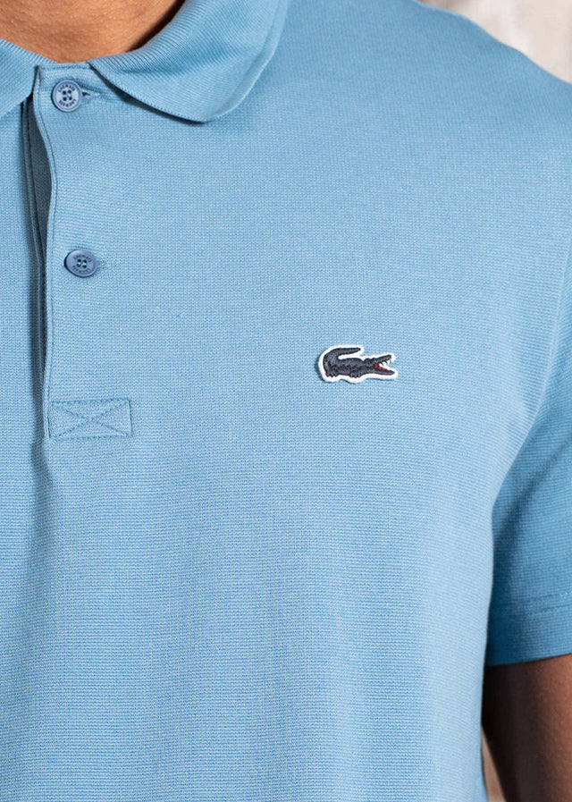 Lacoste Poloshirts Short sleeved ribbec collar polo shirt - limestone