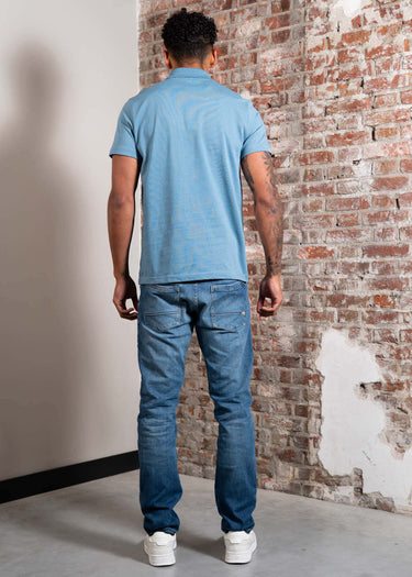 Lacoste Polo's Short sleeved ribbec collar polo shirt - limestone