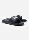 Lacoste Slippers  Serve Slide - black white 