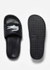 Lacoste Slippers  Serve Slide - black white 