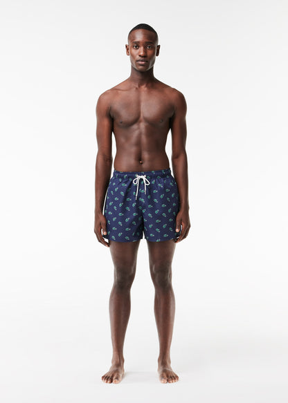 Lacoste Zwembroeken  Swimming trunks all over print - navy blue multico 