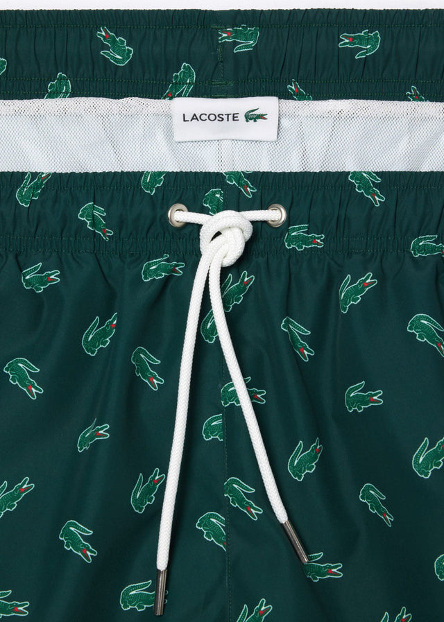 Lacoste Badeshorts  Swimming trunks all over print - sinople multico 