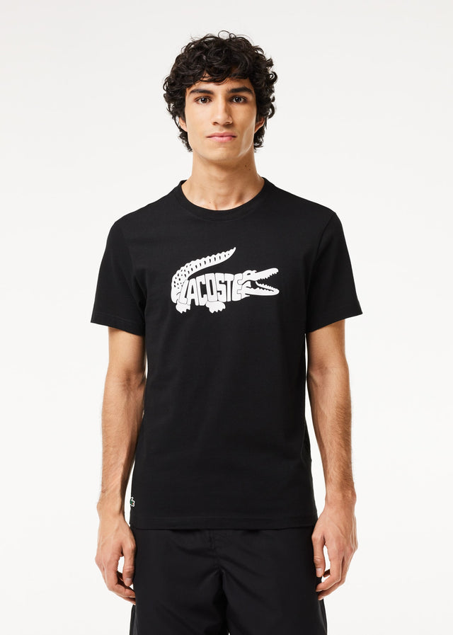 Lacoste T-Shirts  Tee logo - black white 