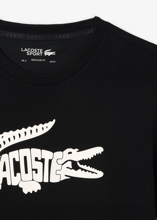 Lacoste T-shirts  Tee logo - black white 