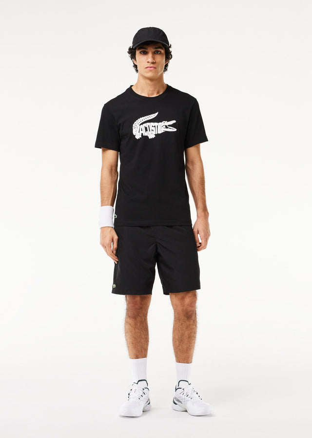 Lacoste T-Shirts  Tee logo - black white 