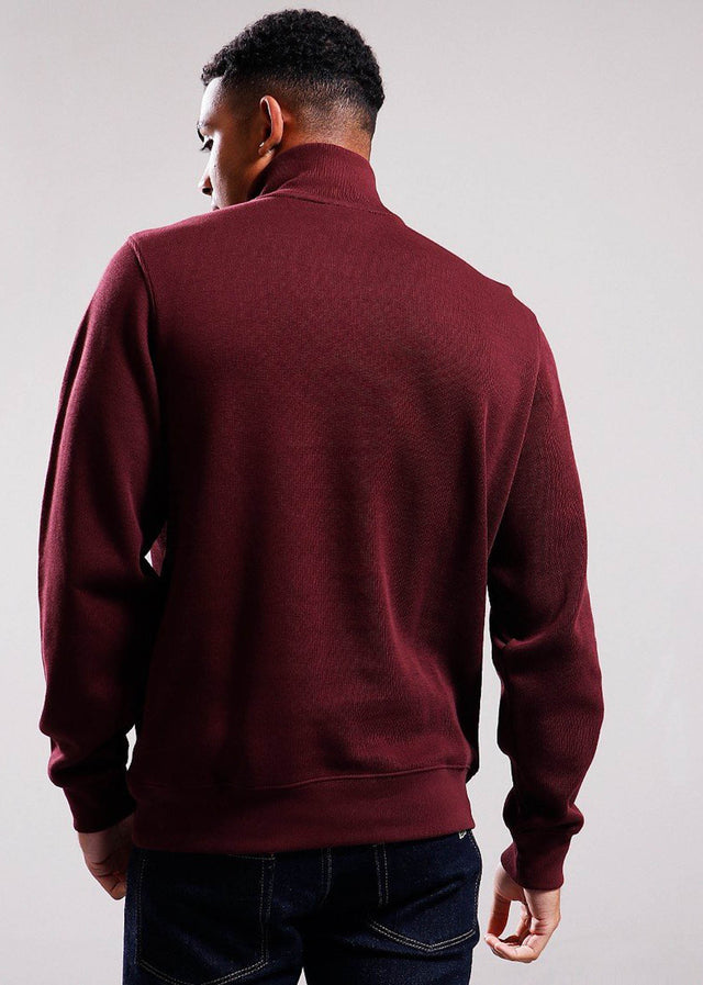 Lacoste Pullover Sweater half zip - expresso