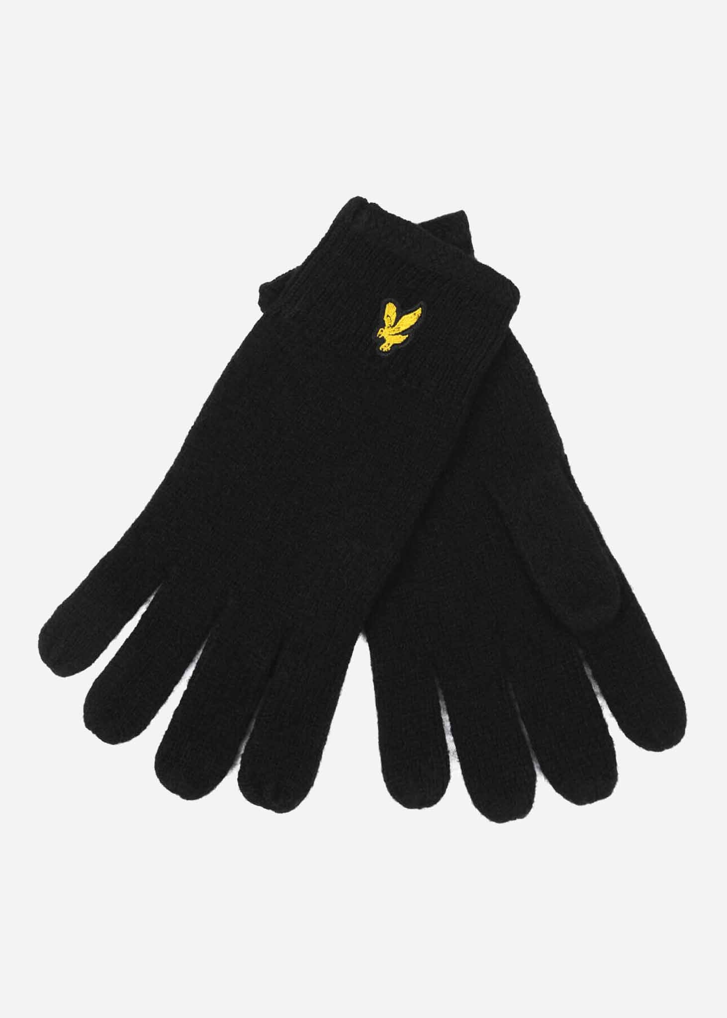 Lyle & Scott Mutsen Beanie & Gloves set - true black