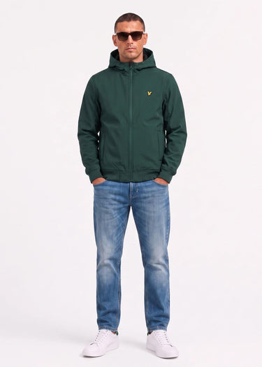 Lyle & Scott Jassen Fleece back softshell jacket - dark green