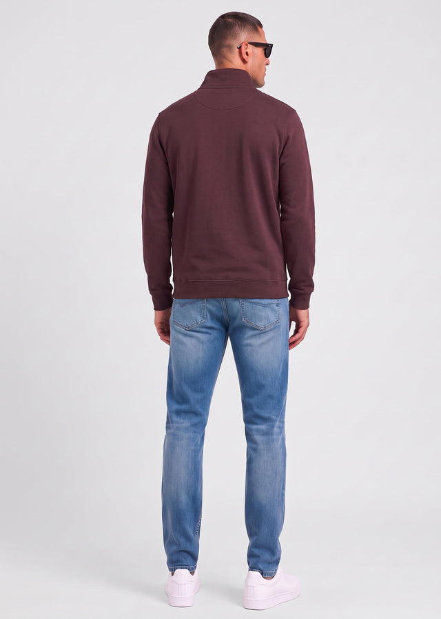Lyle & Scott Pullover Quarter zip pullover sweatshirt - shelter brown