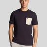 Lyle & Scott T-shirts  Contrast pocket t-shirt - dark navy cove 