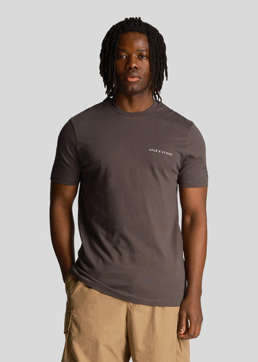 Lyle & Scott T-shirts  Embroidered t-shirt - gunmetal 