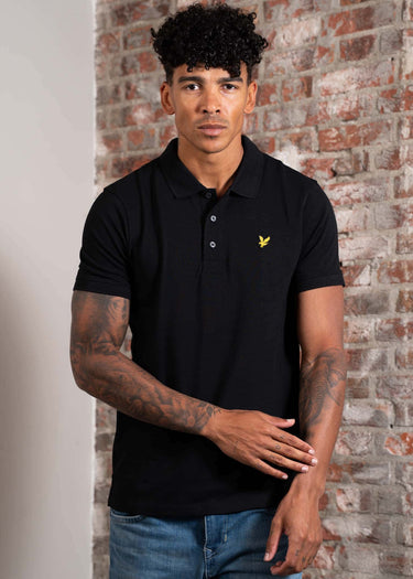 Lyle & Scott Polo's Plain polo shirt - jet black