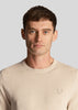 Lyle & Scott Truien  Tonal eagle cotton crew neck jumper - cove 