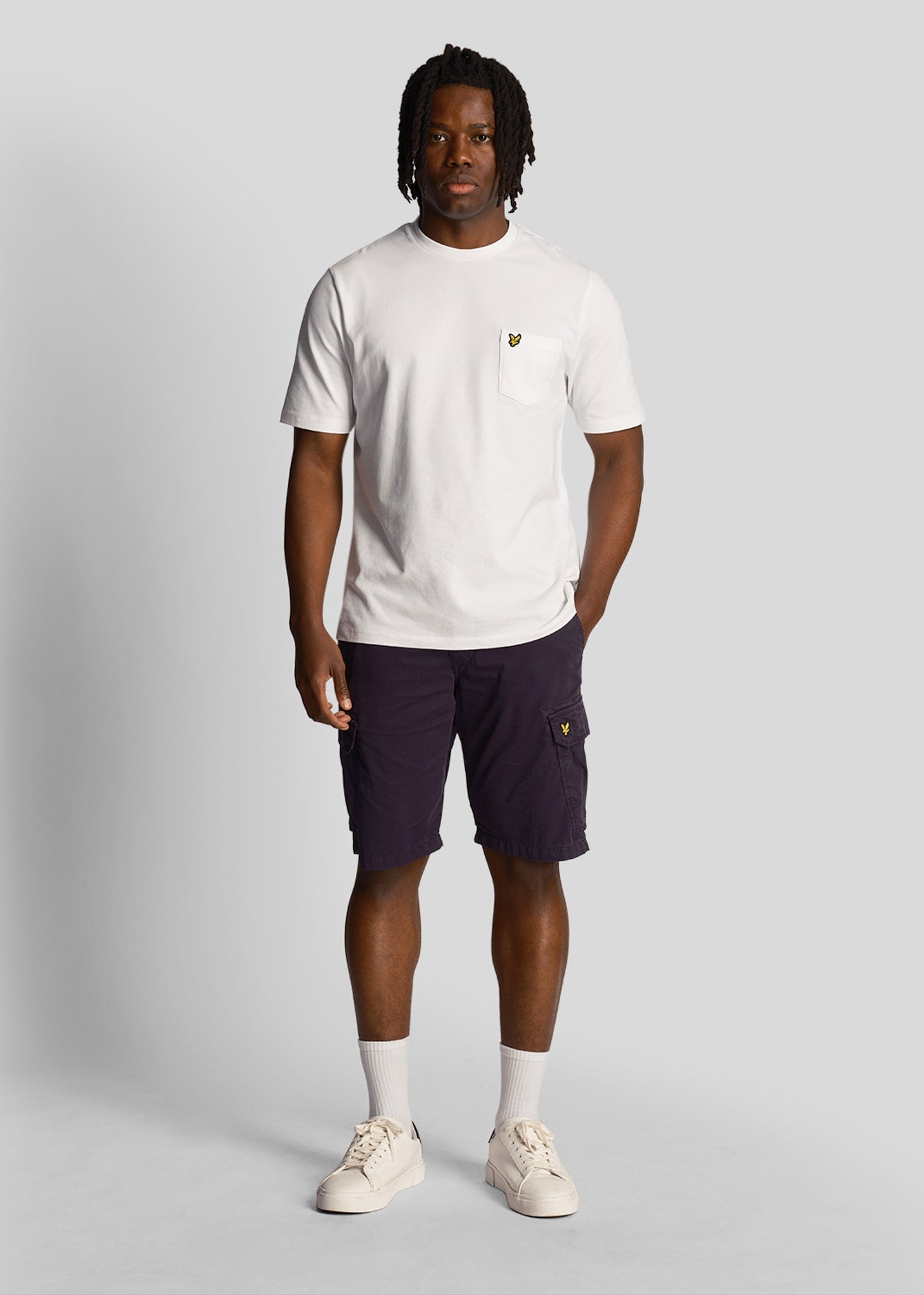 Lyle & Scott Korte Broeken Bestseller Wembley cargo short - dark navy