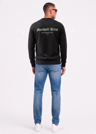 Blue print crew neck - black - 2