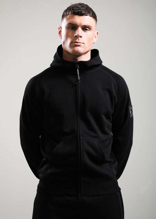 Siren full zip hoody - black