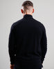 MA.Strum Truien  Ls funnel neck polo - black 