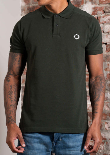 MA.Strum Polo's SS pique polo - oil slick