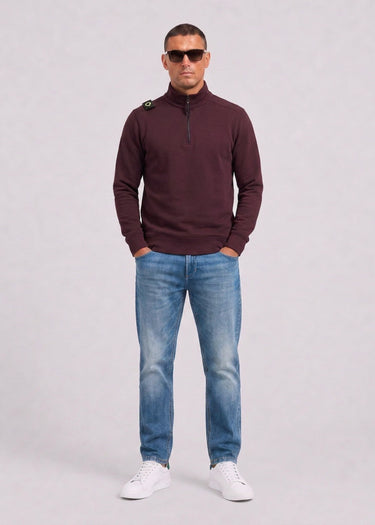 MA.Strum Truien Training quarter zip sweatshirt - wine