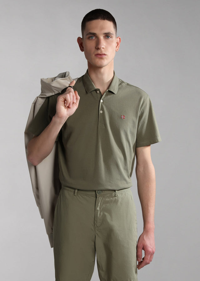 Napapijri Poloshirts  Ealis ss sum - green lichen 