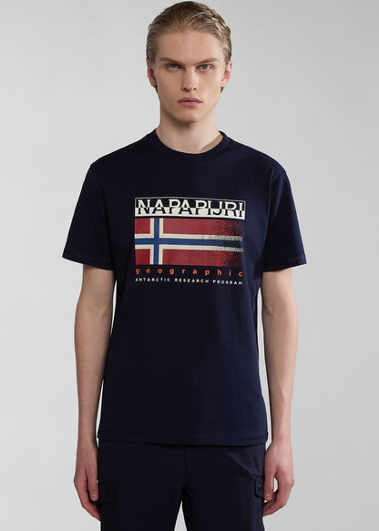 Napapijri T-shirts  Kreis t-shirt - blue marine 