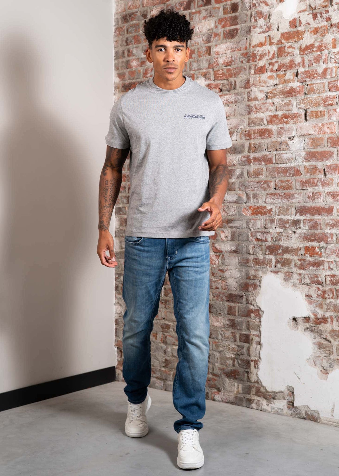 Napapijri T-shirts S sovana - med grey mel
