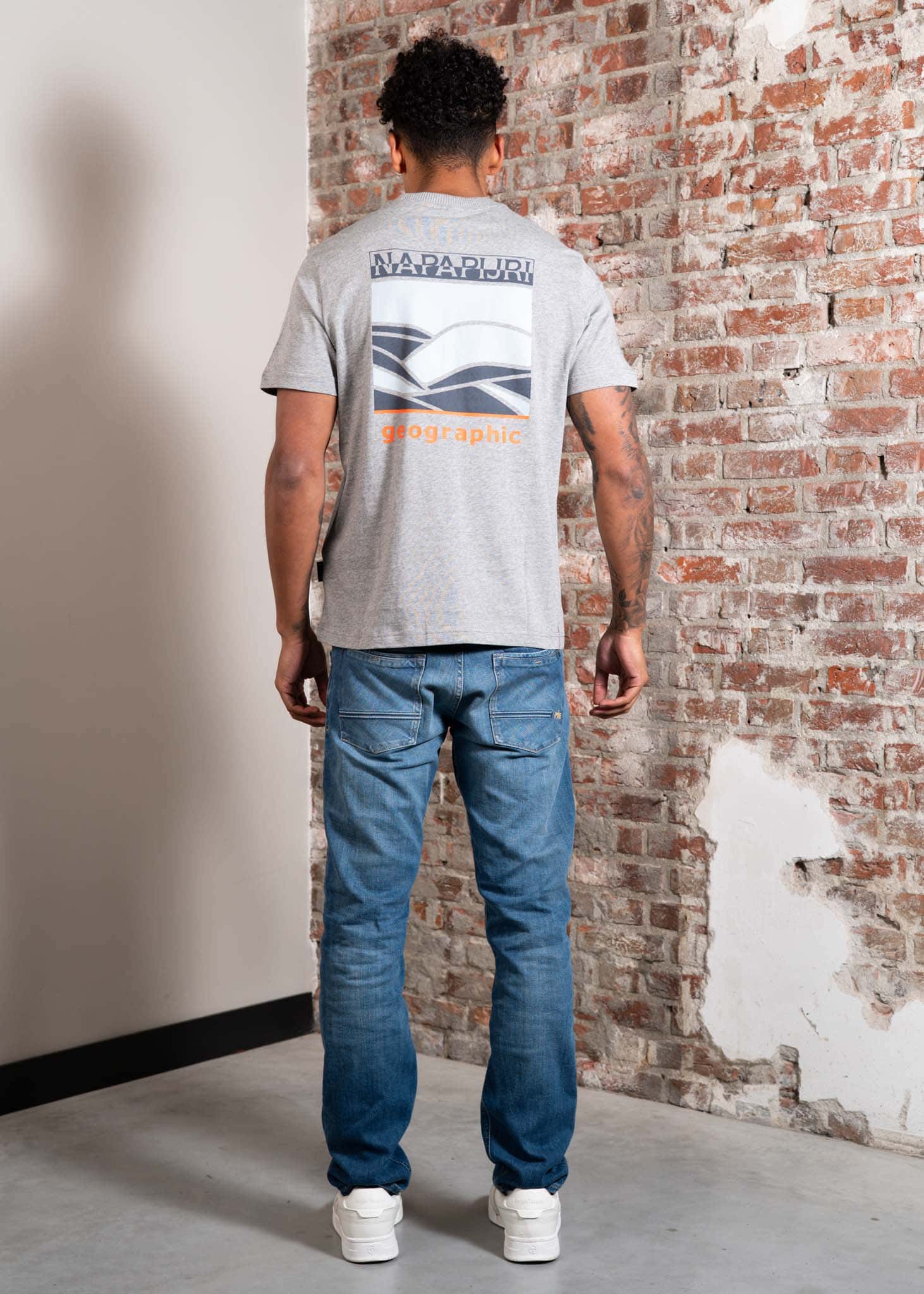 Napapijri T-shirts S sovana - med grey mel