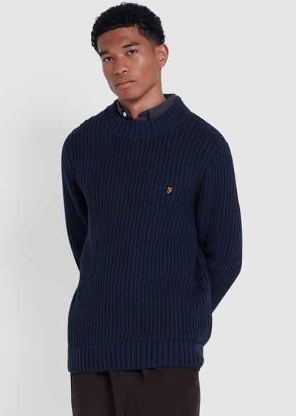 Farah Truien  Sweater burlington fisherman - true navy 