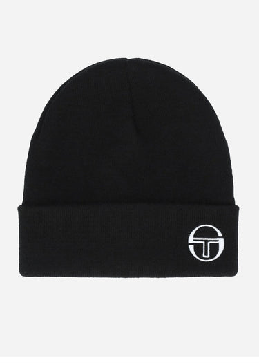 Sergio Tacchini Mutsen Oyeh 2 turn up beanie - black