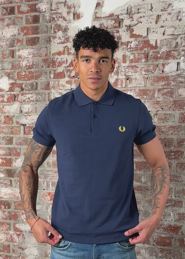 Fred Perry Polo's The fred perry shirt - tennis blue lemon barley