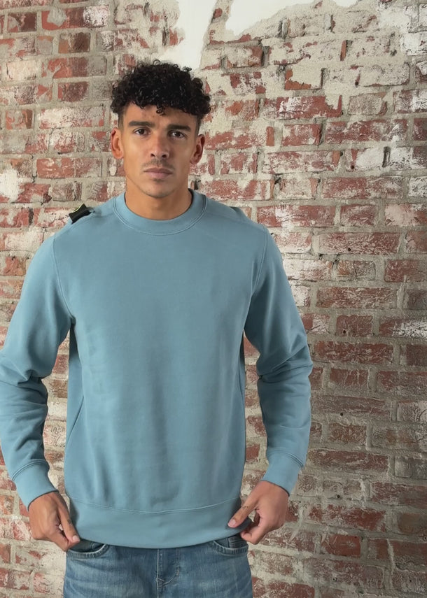 MA.Strum Truien Mastrum crew sweat - aegean blue