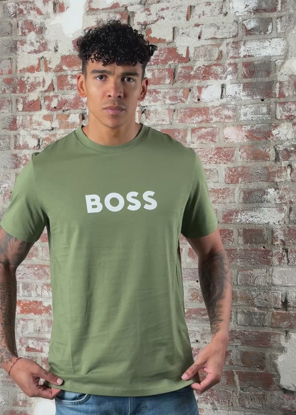 Hugo Boss T-shirts T-shirts rn - open green