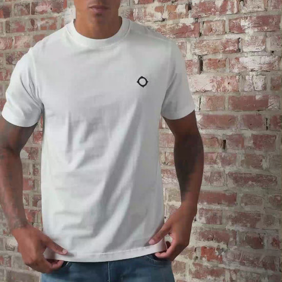 MA.Strum T-shirts SS icon tee - optic white