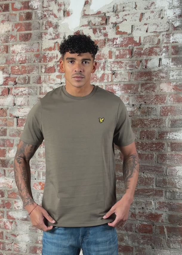 Lyle & Scott T-shirts Plain t-shirt - khaki ash