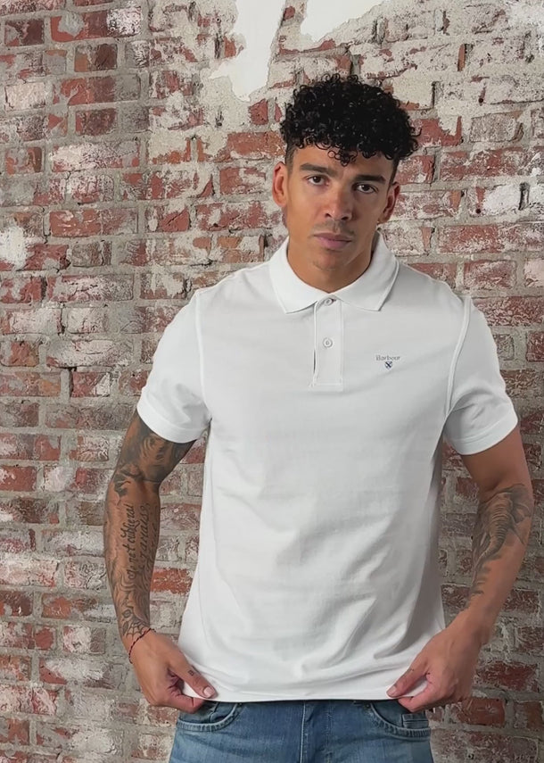 Barbour Polo's Barbour tartan pique polo shirt - white dress