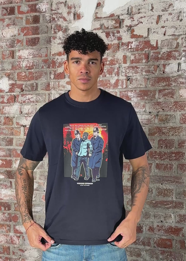 Weekend Offender T-shirts Murvin - navy