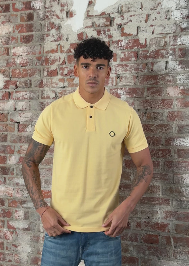 MA.Strum Polo's Mastrum pique polo - golden fleece