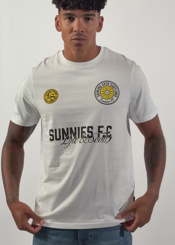 Lyle & Scott T-shirts Sunnies fc graphic t-shirt - white