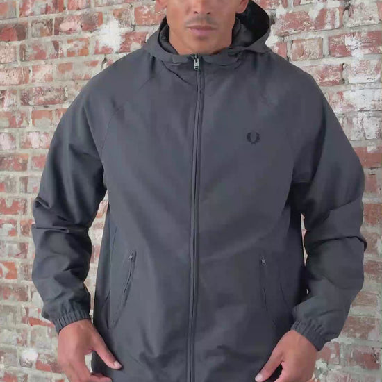 Fred Perry Jassen Hooded shell jacket - anchor grey