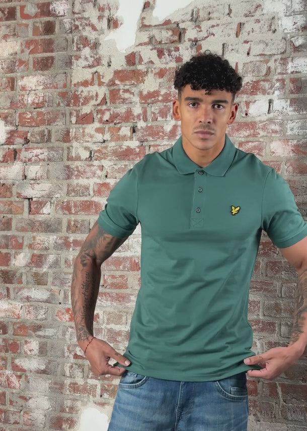 Lyle & Scott Polo's Plain poloshirt - everglade