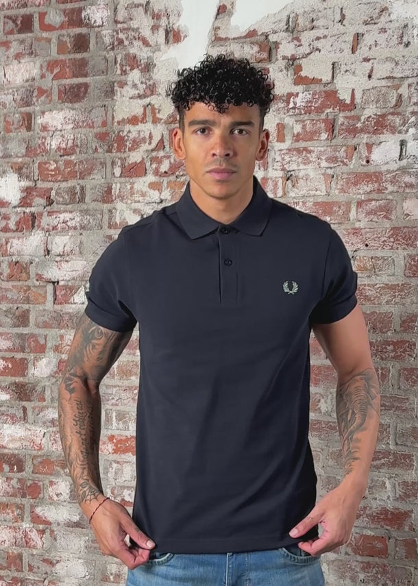 Fred Perry Polo's The fred perry shirt - navy seagrass