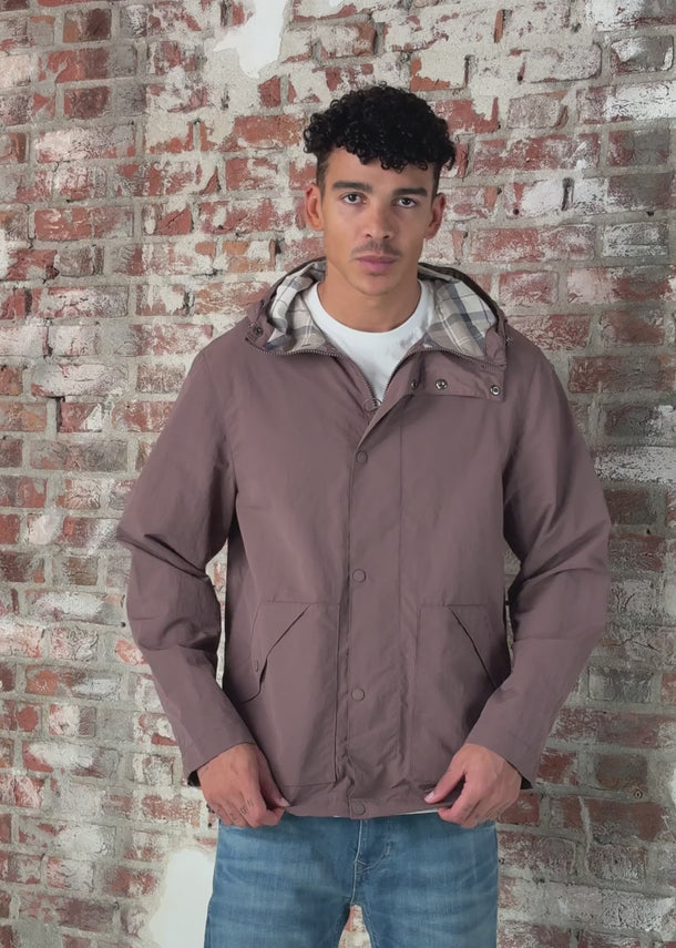 Barbour Jassen Barbour baywick showerproof jacket - peppercorn