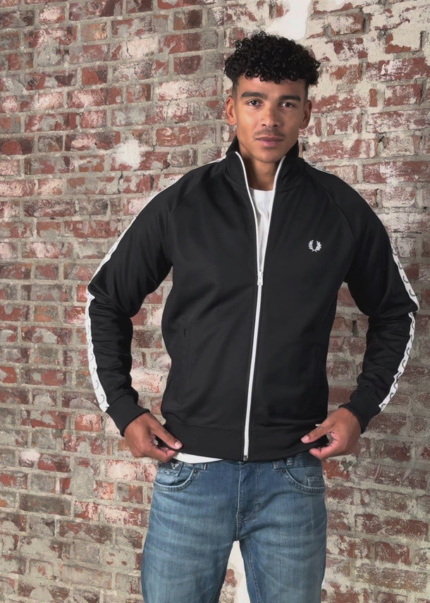Fred Perry Vesten Taped track jacket - black