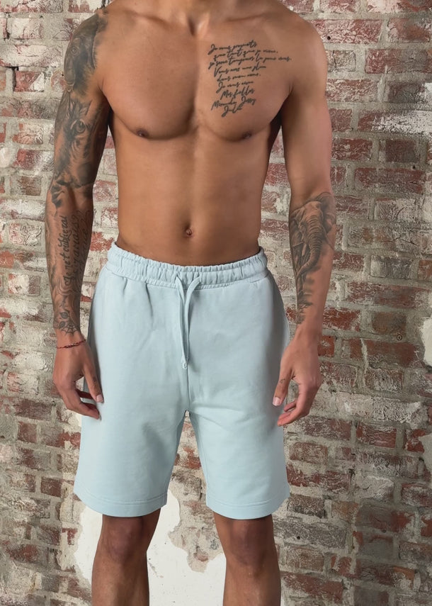 Lyle & Scott Korte Broeken Plain sweatshot - opal blue