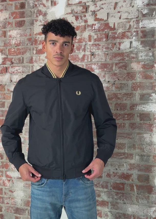 Fred Perry Jassen Brentham bomber jacket - black