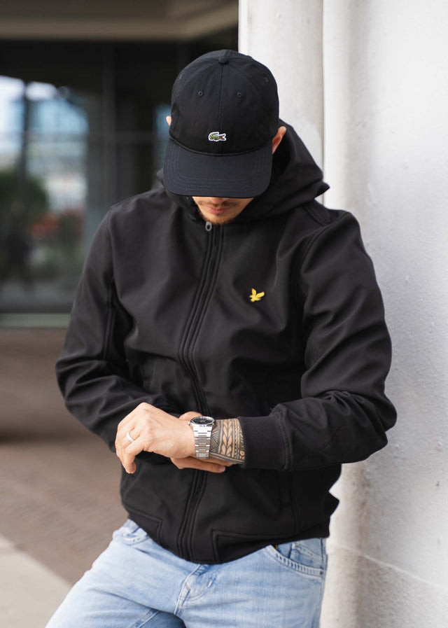 Lacoste Caps Cotton twill logo cap - black