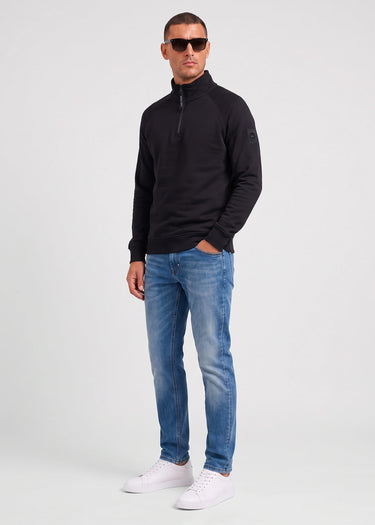 Marshall Artist Truien Siren quarter zip sweat - black