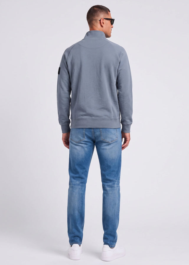 Marshall Artist Pullover Siren quarter zip sweat - storm grey