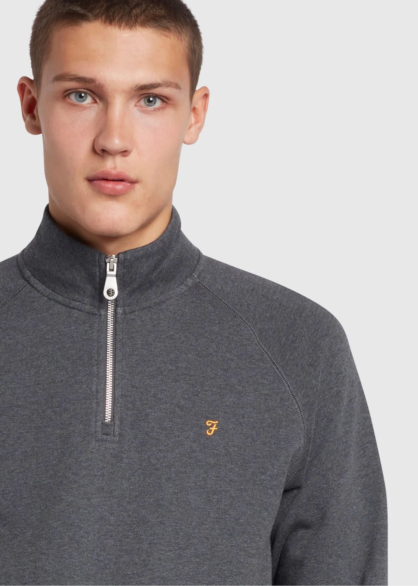 Farah Truien  Sweatshirt jim 1/4 zip - farah grey marl 